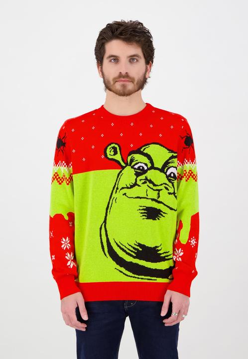 Immagine prodotto Shrek Maglione di Natale lavorato a maglia (M)