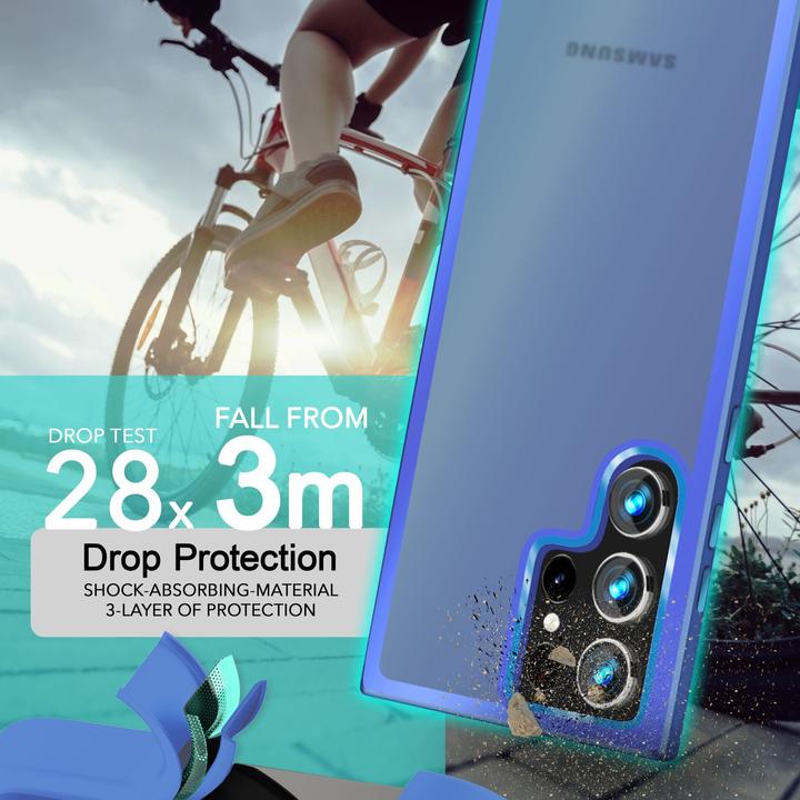 Actual product image Nalia Semi-transparent hybrid cover with protective frame (Samsung Galaxy S24 Ultra)