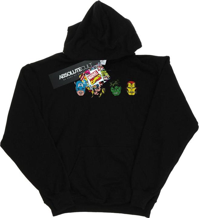 Image du produit - Sweat à capuche AVENGERS COMIC HEADS - Homme (XXL)