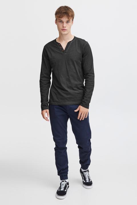 Actual product image Solid Tinox Men's Longsleeve With V-Neck Made Of 100% Cotton (XL)