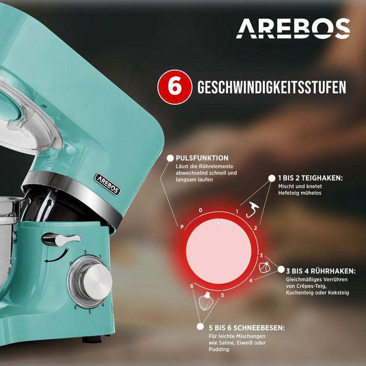 Produktbild Arebos Küchenmaschine (1500 W)