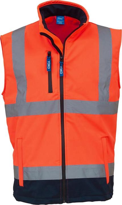 Neon orange/navy blue