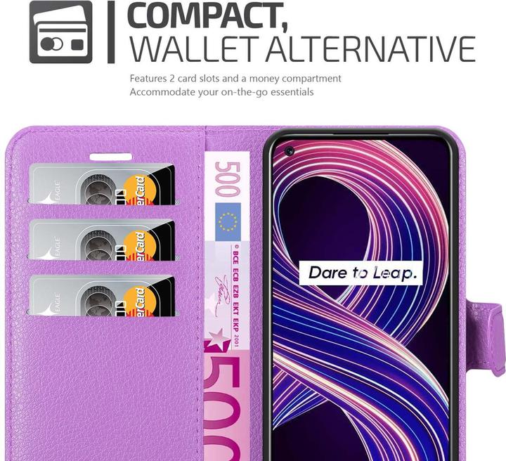 Productafbeelding Cadorabo Boek Stand Case voor Realme 8 5G / V13 / Q3 / Q3i / Narzo 30 5G (Realme Narzo 30 5G, Realme V13, Realme Q3i 5G)