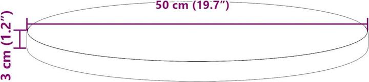 Image du produit VidaXL Gilli (Ø 50 x 3 cm)