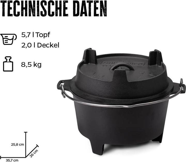 Image du produit Grillfürst Dutch Oven BBQ Edition DO6