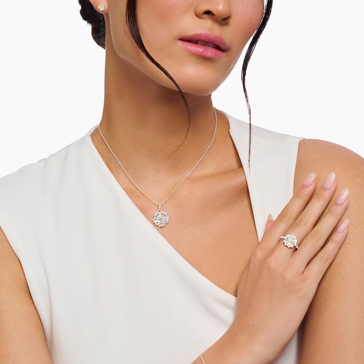 Actual product image Thomas Sabo Halskette mit Anhänger Blume Lovely Daisy Silber (Silver 925, 40 cm)