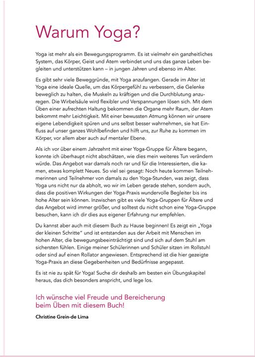 Produktbild Yoga auf dem Stuhl für Senioren (Deutsch, Christine Grein-de Lima, 2022)