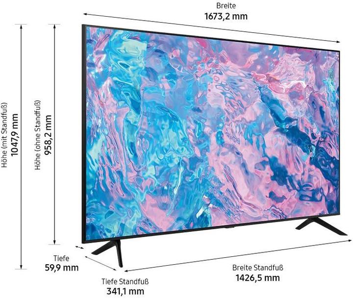 Actual product image Samsung UE70CU7170 (70", CU7170, LED, 4K, 2023)