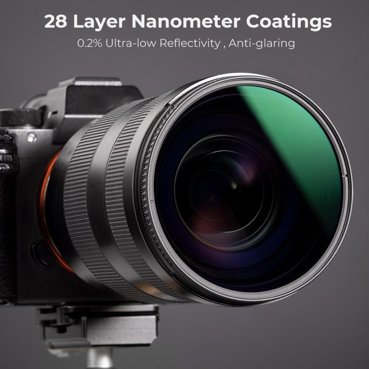 Actual product image K&F Concept 115MM CPL Filter Super Slim Circular Polarizing Filter with 28 Layer Green Coated, HD, Waterproof, A (Polarizing filter)