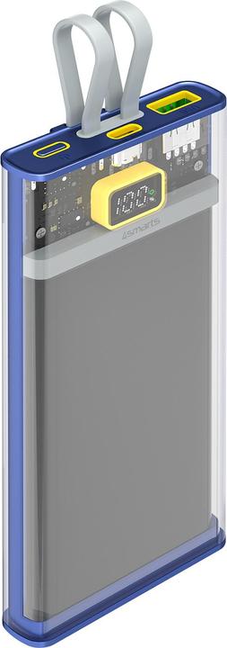 Produktbild 4smarts Powerbank Lucid Dual Cord 10000 mAh (10000 mAh, 22.50 W, 37 Wh)