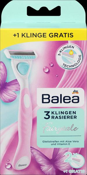 Produktbild dm Balea Rasierer Fairytale 3 Klingen
