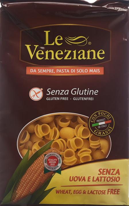 Image du produit Le Veneziane pâtes Pipe Rigate de maïs sans gluten (250 g)