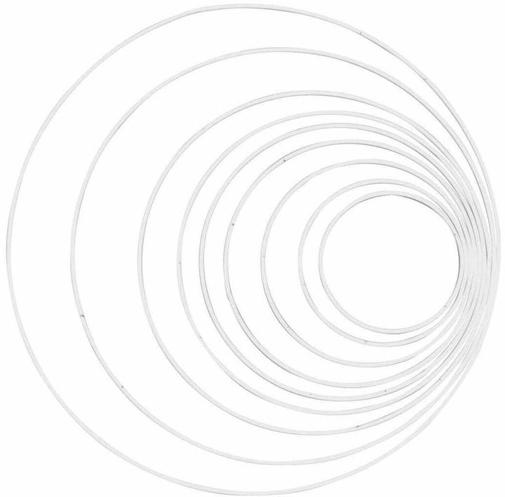 Actual product image Glorex Metal ring 60 cm 1 piece, White