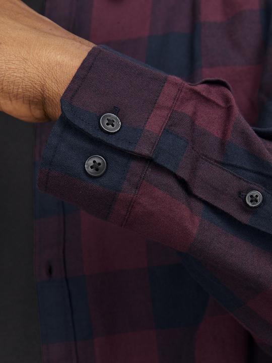 Actual product image Jack & Jones Check plus size shirt (6XL)