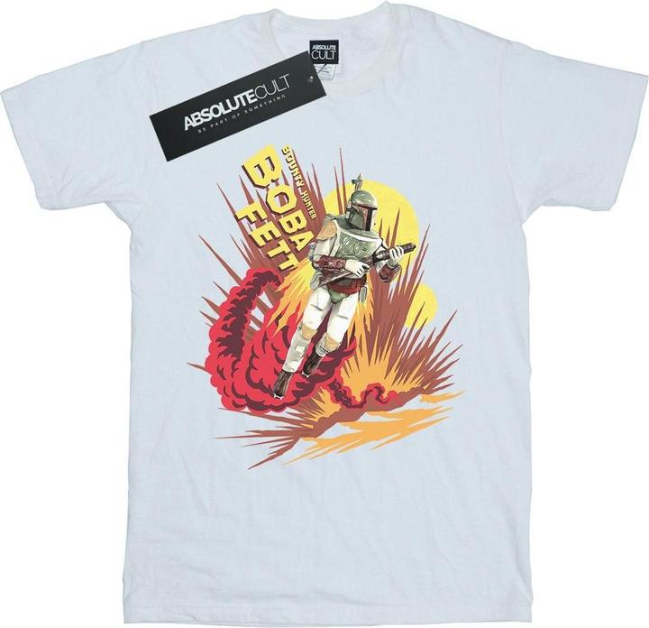 Immagine prodotto Star Wars Boba Fett Rocket Powered Maglietta Ragazzi (152, 158)