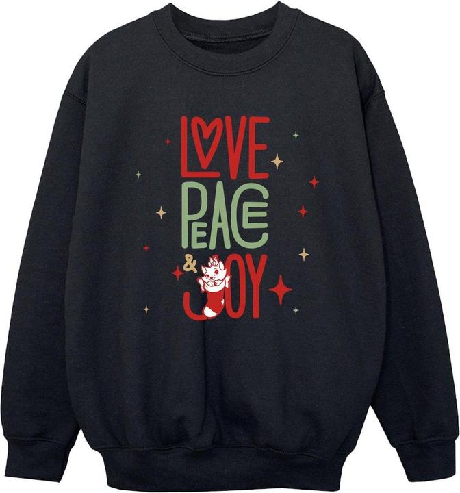 Produktbild Disney The Aristocats Marie Love Peace Joy Sweatshirt Jungen (152, 158)