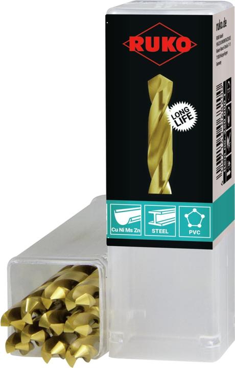 Immagine prodotto Ruko Profilo di foratura rettificato TiN 3,3 mm foro di carotaggio M4 (3,3 mm)