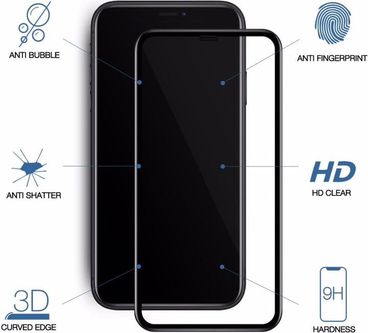 Image du produit Woodcessories Premium Glass 3D (1 pièce(s), Apple iPhone 6)