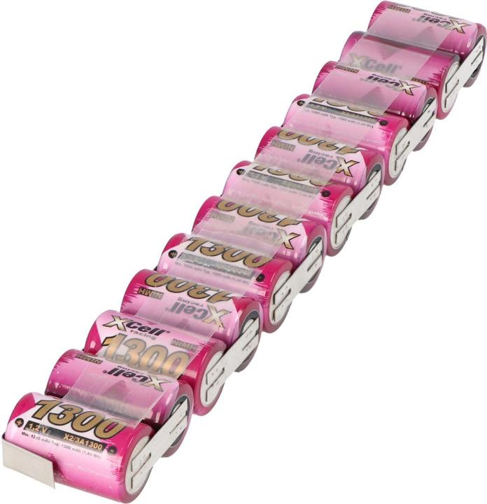 Produktbild AccuCell Akku bestehend aus 12 2/3A (14.40 V, 1300 mAh)