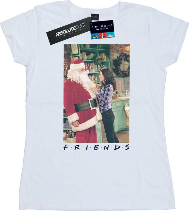 Actual product image Friends Womens/Ladies Chandler Claus Cotton T-Shirt (M)