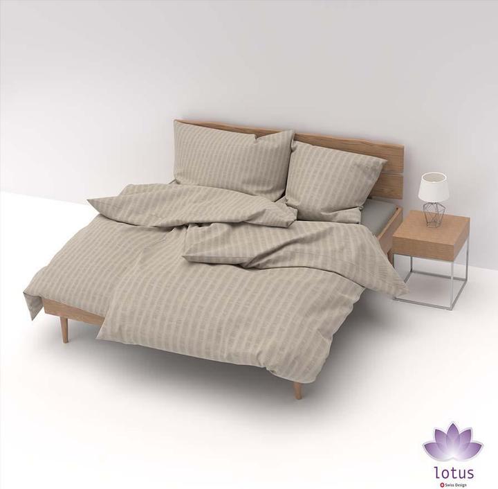 Actual product image Lotus Bettwaren Bed Linen Satin Seersucker uni (Duvet cover, 160 x 240 cm)