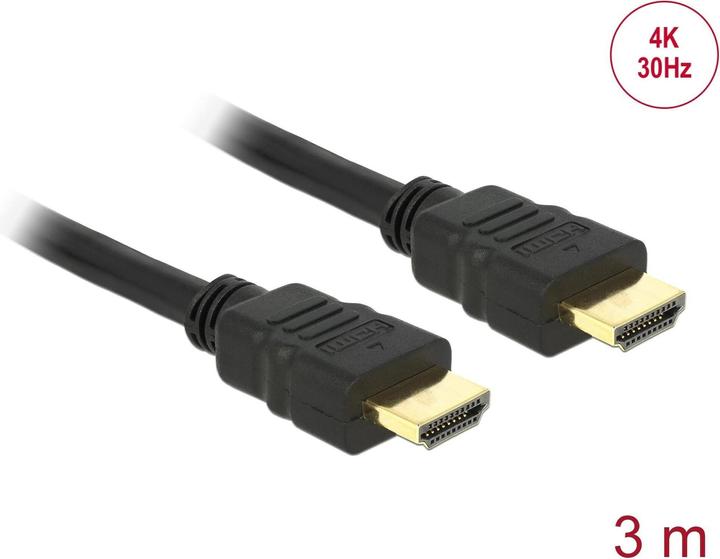 Produktbild Delock HDMI (Typ A) — HDMI (Typ A) (3 m, HDMI)