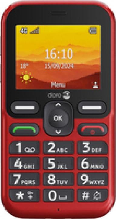 Produktbild Doro Leva L10, Bar, Single SIM, 6,1 cm (2,4"), 2 MP, 1150 mAh, Rot (2.40", 2 Mpx, 4G)