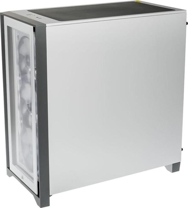 Produktbild Corsair iCUE 4000X RGB Mid-Tower White-Gehäuse aus gehärtetem Glas (mATX, Mini-ITX, ATX, E-ATX)