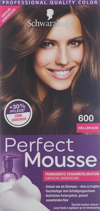Produktbild Schwarzkopf Perfect Mousse Schaumcoloration (600 Hellbraun)