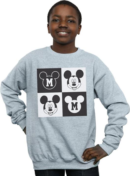 Produktbild Disney Mickey Mouse Smiling Squares Sweatshirt Jungen (152, 158)