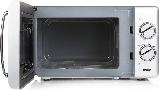Actual product image Domo Microwave DO3020 20Liter silver with defrost function, 700Watt and timer (20 l)