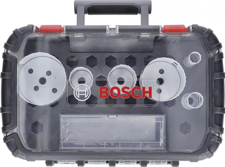 Bosch Professional Zubehör Kit d'électricien 9 pièces, 4 scies cloches Progressor for Wood&Metal (19 mm, 25 mm, 38 mm, 44 mm, 83 mm, 68 mm)