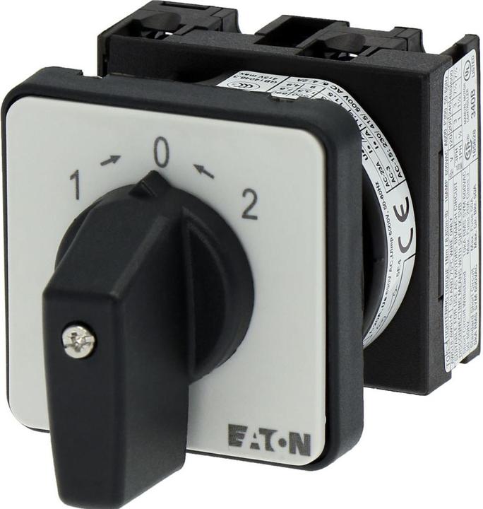 Actual product image Eaton T0-1-8214/E Change-over switch 019863 Kont2 20A 2>0 1 45° momentary Mounting