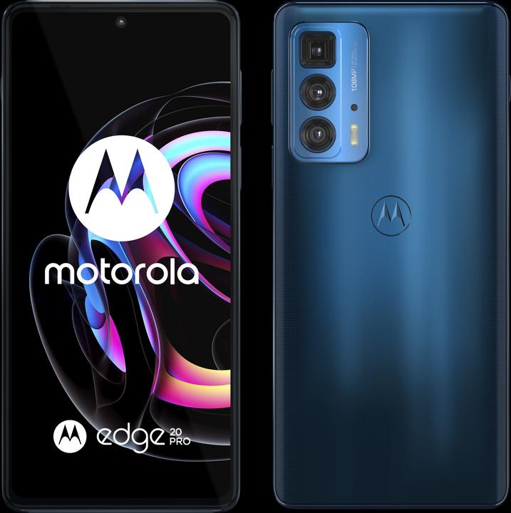 Actual product image Motorola Edge 20 Pro (256 GB, Midnight Blue, 6.70", Dual SIM, 108 Mpx, 5G)