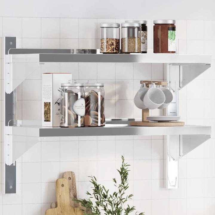 Immagine prodotto VidaXL Scaffale a muro con 2 ripiani Noble (75 x 30 x 60 cm)