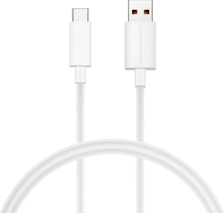 Actual product image Huawei - Data Cable (LX1218) - USB to Type-C Super Fast Charging 8A, 1m - White (Bulk Packing) (1 m, USB 3.2 Gen 1)