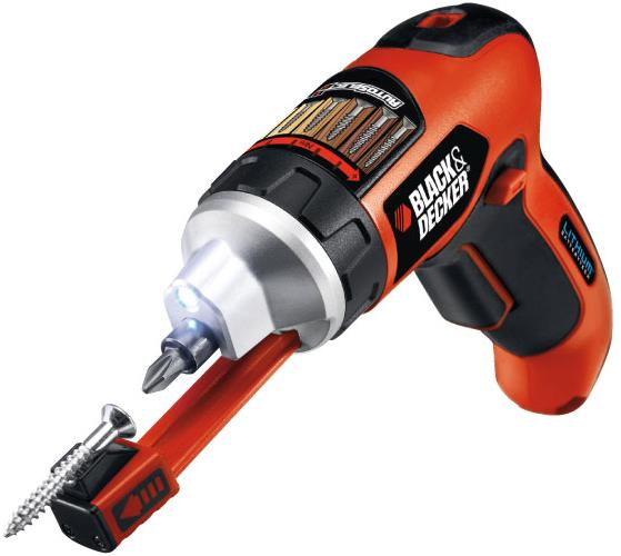 Image du produit Black & Decker Visseuse AutoSelect avec porte-visseuse télescopique Li-Ion (Fonctionnement sur batterie)