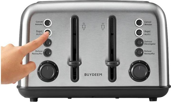 Image du produit Buydeem Toster 4 Slice Toaster, model DT640E, color Stainless Stell, EU (Prise UE)