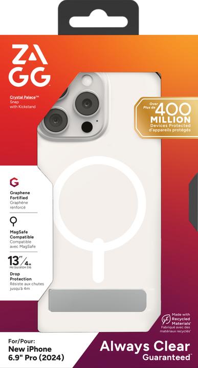 Image du produit Zagg Crystal Palace Snap w/Kickstand (Apple iPhone 16 Pro Max)