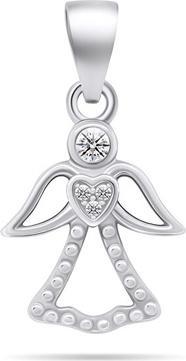 Image du produit Brilio Argent - Beau pendentif en argent avec zircons Angel PT121W