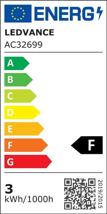 Energy Label Osram Led Star Par16 (GU10, 2.60 W, 230 lm, 3 x, F)