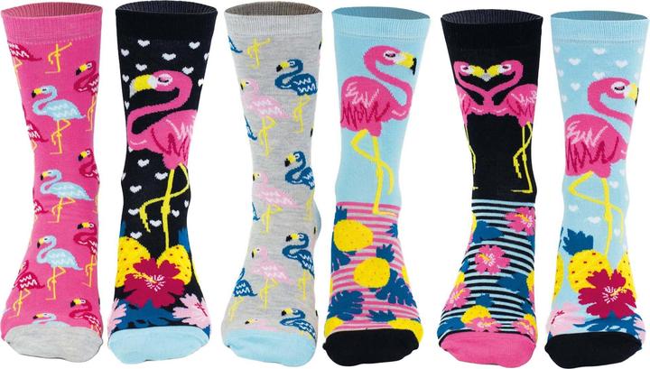 Image du produit United Oddsocks Allez Flamingo (Lot de 3, 37 - 42)