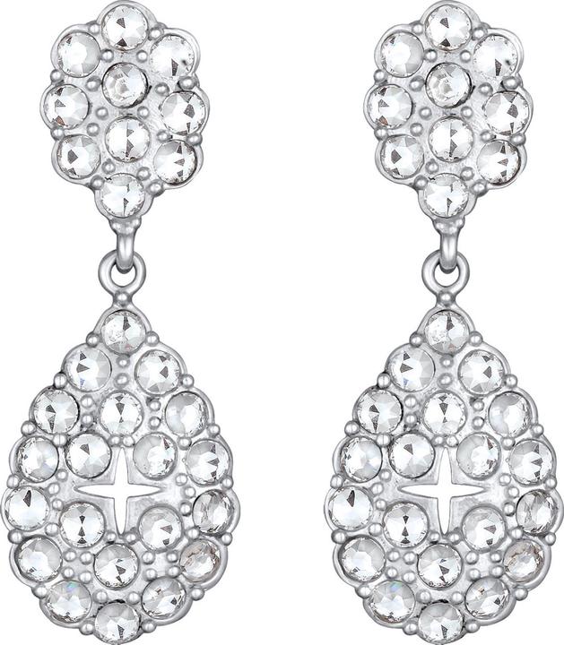 Produktbild Elli PREMIUM Ohrringe Kristalle Chandelier Glamouröse 925 Silber rhodiniert (Glaskristall, 925er Sterling Silber)