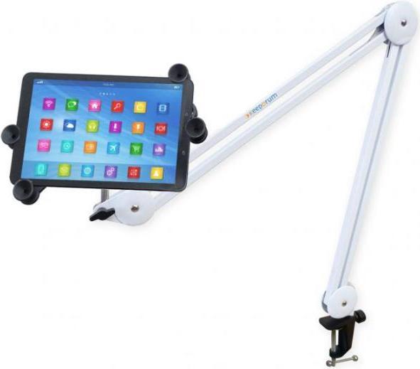 Actual product image keepdrum Tablet holder with articulated arm Stand White