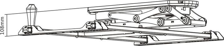 Actual product image Multibrackets Ceiling mount 32" - 70", motorized, black (Ceiling, 70", 35 kg)