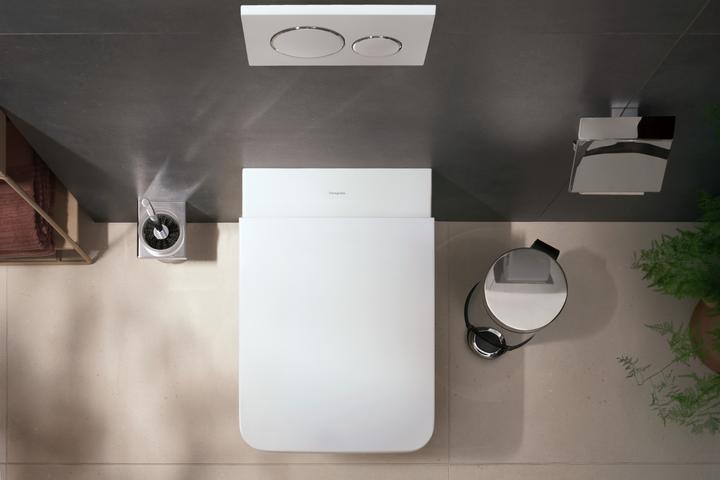 Actual product image hansgrohe EluPura Original Q wall-hung WC, SmartClean, AquaChannel Flush, 360x640mm