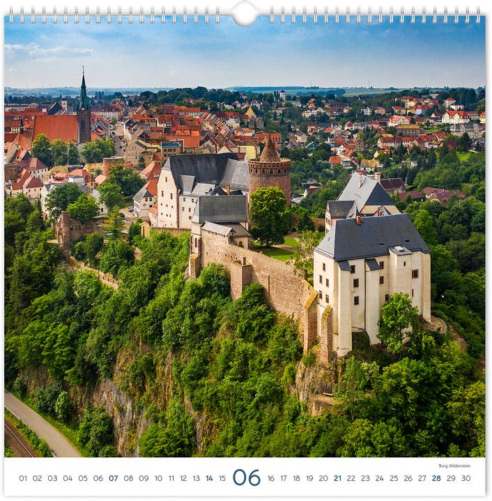 Actual product image Kalender Burgen und Schlsser Sachsen 2026 (30 x 30 cm, German)