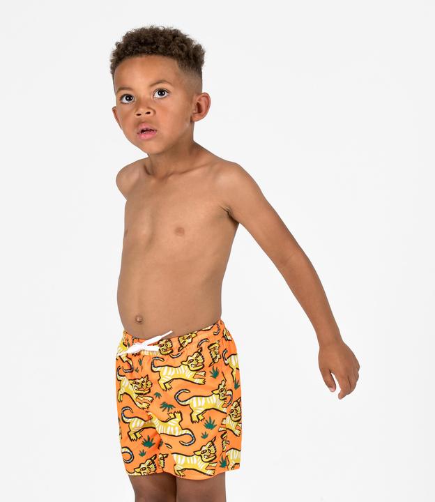 Actual product image Olaian Boardshorts Kinder Jungen 100 orange (6, 7, 8)