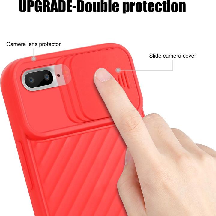 Immagine prodotto Cadorabo Cover in TPU con protezione della fotocamera (Apple iPhone 7 Plus, Apple iPhone 7s Plus)