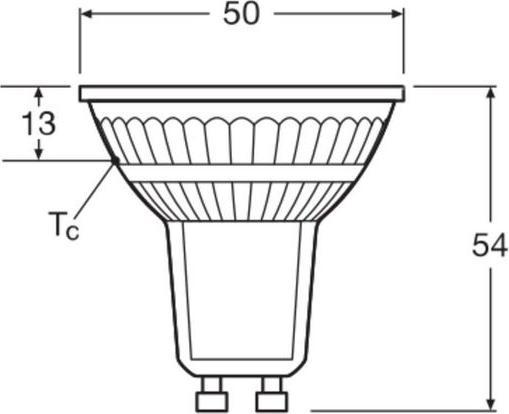 Actual product image Ledvance LED Comfort PAR16 36° 230lm 3,7W/927 (35W) GU10 daempbar (GU10, 3.70 W, 230 lm, 1 x, G)
